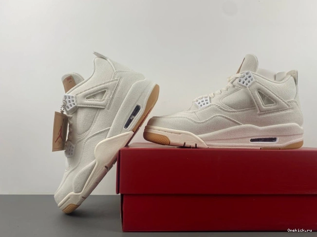 One Kick AO2571-100 4 Levi's x Air 'White' Jordan 0710